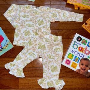 Ecologie Baby Floral Cherry Blossom Japanese  Pajama Set, 6-9 Months